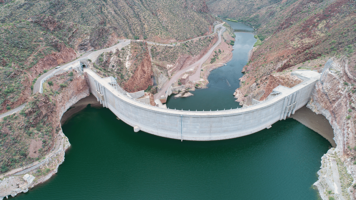 Roosevelt dam in Arizona.