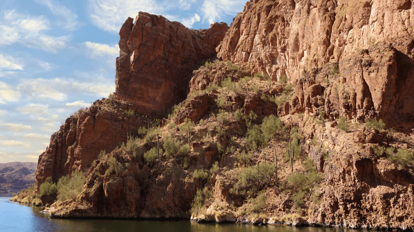 Canyon walls of the salt river.